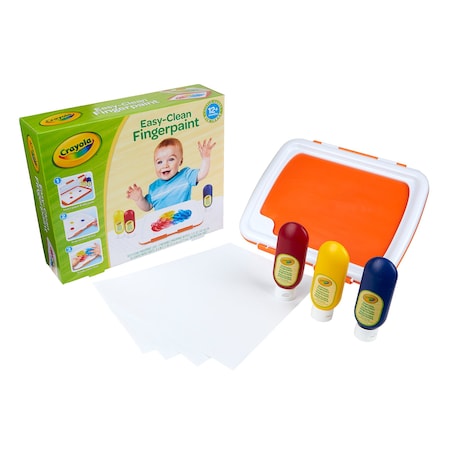 Crayola Easy-Clean Fingerpaint Kit 81-1477